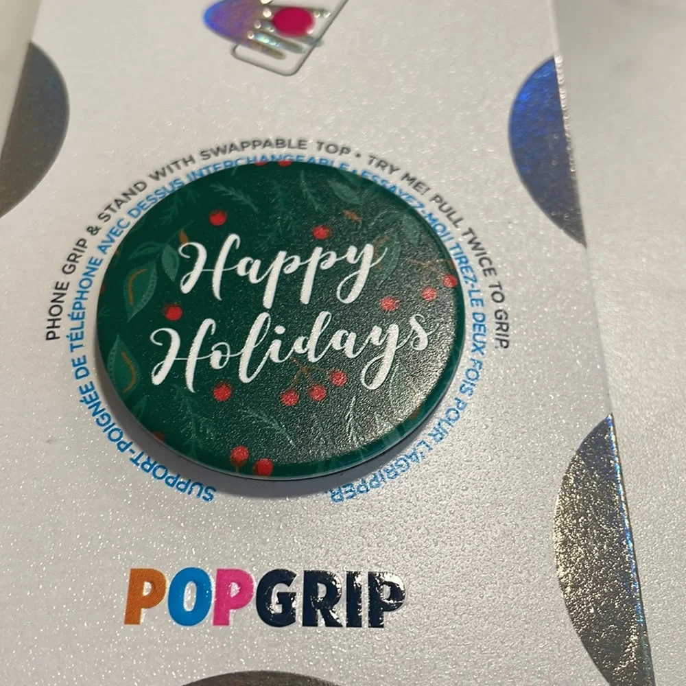Pop sockets happy holiday
